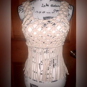 Handmade Macrame Netted Tank Top